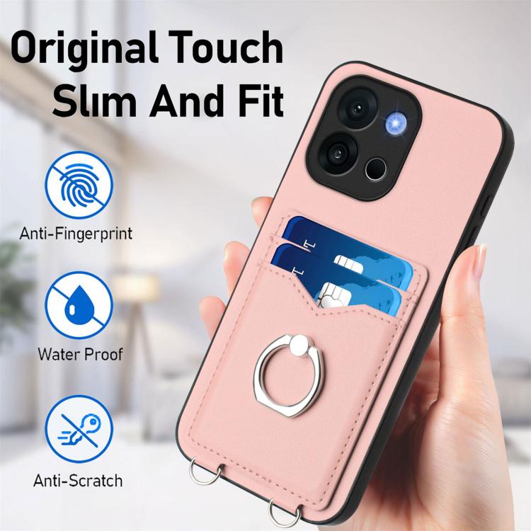 R20 Ring Card Holder Phone Case, For OnePlus 13T, For OnePlus Ace 5 / Ace 5 Pro, For OnePlus Nord CE4 / OPPO K12 5G, For OnePlus Nord CE3 Lite