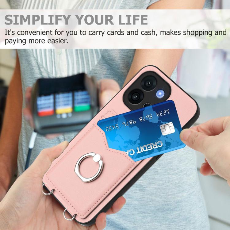 R20 Ring Card Holder Phone Case, For OnePlus 13T, For OnePlus Ace 5 / Ace 5 Pro, For OnePlus Nord CE4 / OPPO K12 5G, For OnePlus Nord CE3 Lite
