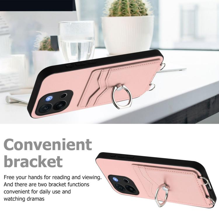 R20 Ring Card Holder Phone Case, For OnePlus 13T, For OnePlus Ace 5 / Ace 5 Pro, For OnePlus Nord CE4 / OPPO K12 5G, For OnePlus Nord CE3 Lite