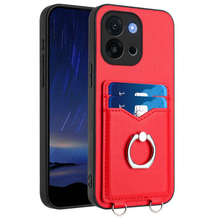 R20 Ring Card Holder Phone Case, For OnePlus 13T, For OnePlus Ace 5 / Ace 5 Pro, For OnePlus Nord CE4 / OPPO K12 5G, For OnePlus Nord CE3 Lite