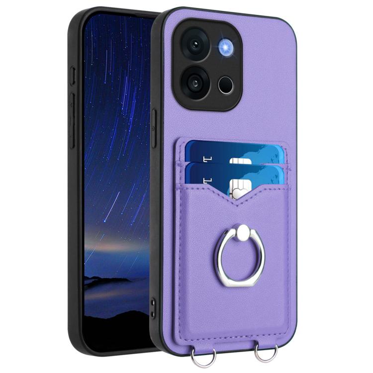 R20 Ring Card Holder Phone Case, For OnePlus 13T, For OnePlus Ace 5 / Ace 5 Pro, For OnePlus Nord CE4 / OPPO K12 5G, For OnePlus Nord CE3 Lite