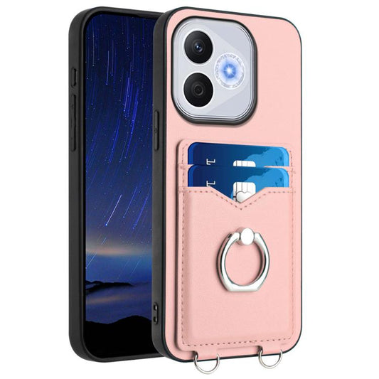 R20 Ring Card Holder Phone Case, For Honor 400 Lite Global / X70i, For Honor X8c 4G, For Honor X60 Pro / X9c / Magic7 Lite, For Honor X60 / X9c Smart, For Honor 200 Lite Global, For Honor X8b Global, For Honor X9b / Magic6 Lite, For Honor X7b / Play 8T 5G