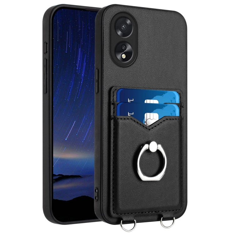 R20 Ring Card Holder Phone Case, For OPPO Reno11 Global, For OPPO Reno11 Pro Global, For OPPO A58 / A58x / A1x, For OPPO A1 Active / A2x, For OPPO A38 4G / A18 4G Global, For OPPO A58 4G Global, For OPPO Reno10, For OPPO Reno10 Pro 5G Global