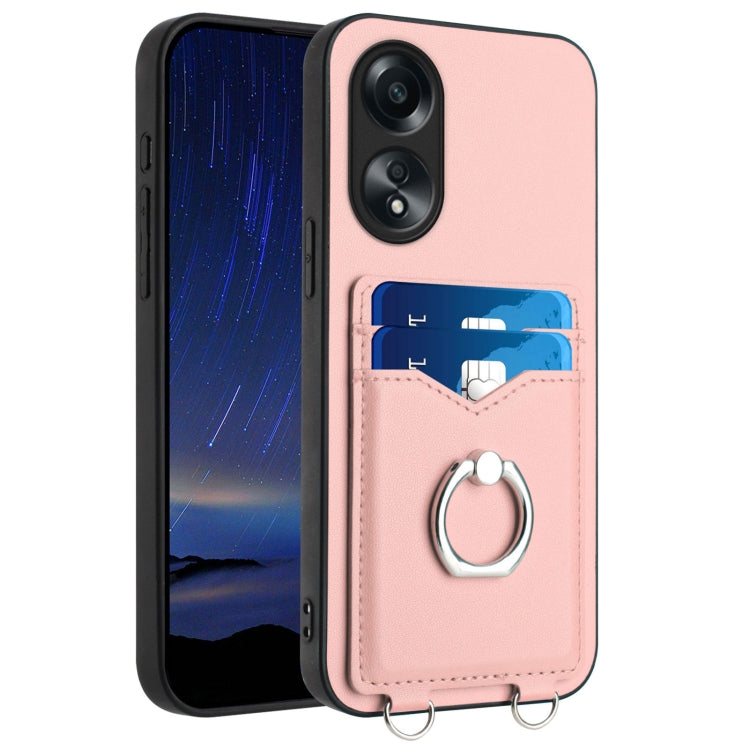 R20 Ring Card Holder Phone Case, For OPPO Reno11 Global, For OPPO Reno11 Pro Global, For OPPO A58 / A58x / A1x, For OPPO A1 Active / A2x, For OPPO A38 4G / A18 4G Global, For OPPO A58 4G Global, For OPPO Reno10, For OPPO Reno10 Pro 5G Global
