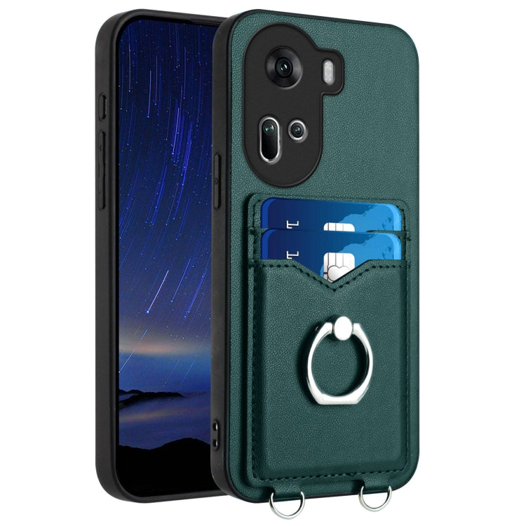 R20 Ring Card Holder Phone Case, For OPPO Reno11 Global, For OPPO Reno11 Pro Global, For OPPO A58 / A58x / A1x, For OPPO A1 Active / A2x, For OPPO A38 4G / A18 4G Global, For OPPO A58 4G Global, For OPPO Reno10, For OPPO Reno10 Pro 5G Global