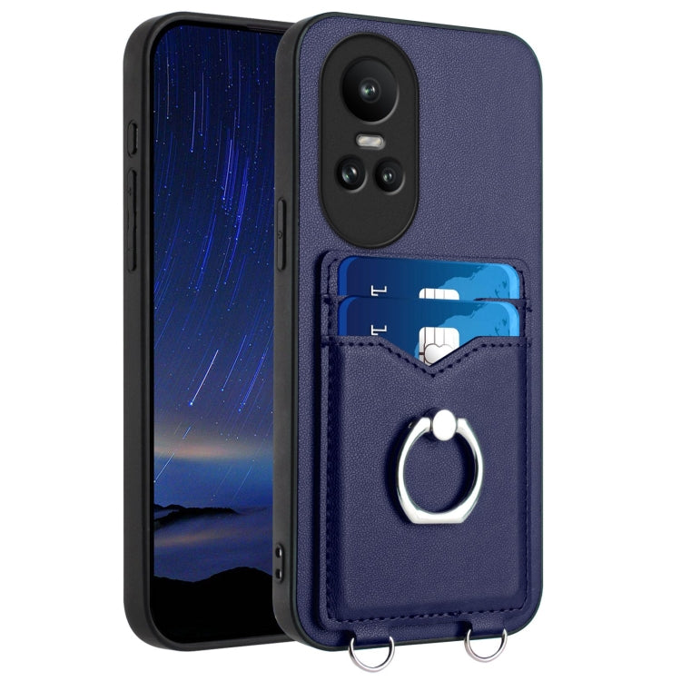 R20 Ring Card Holder Phone Case, For OPPO Reno11 Global, For OPPO Reno11 Pro Global, For OPPO A58 / A58x / A1x, For OPPO A1 Active / A2x, For OPPO A38 4G / A18 4G Global, For OPPO A58 4G Global, For OPPO Reno10, For OPPO Reno10 Pro 5G Global