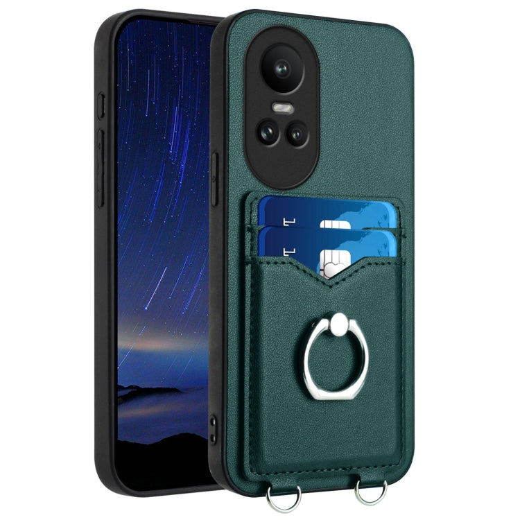 R20 Ring Card Holder Phone Case, For OPPO Reno11 Global, For OPPO Reno11 Pro Global, For OPPO A58 / A58x / A1x, For OPPO A1 Active / A2x, For OPPO A38 4G / A18 4G Global, For OPPO A58 4G Global, For OPPO Reno10, For OPPO Reno10 Pro 5G Global