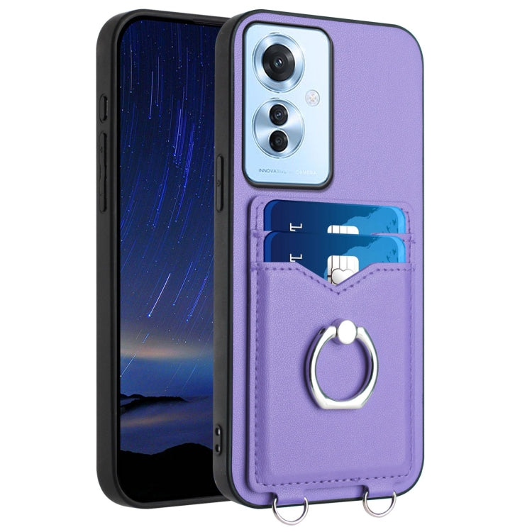 R20 Ring Card Holder Phone Case, For OPPO A5 / F29, For OPPO Find X8s+, For OPPO Find X8s, For OPPO Find X8 Ultra, For OPPO A5 Energy / A5 Pro 5G Global, For OPPO A3 Pro 5G, For OPPO Reno11 F Thai Version, For OPPO F25 Pro 5G India