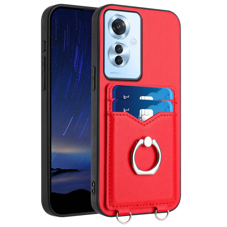 R20 Ring Card Holder Phone Case, For OPPO A5 / F29, For OPPO Find X8s+, For OPPO Find X8s, For OPPO Find X8 Ultra, For OPPO A5 Energy / A5 Pro 5G Global, For OPPO A3 Pro 5G, For OPPO Reno11 F Thai Version, For OPPO F25 Pro 5G India