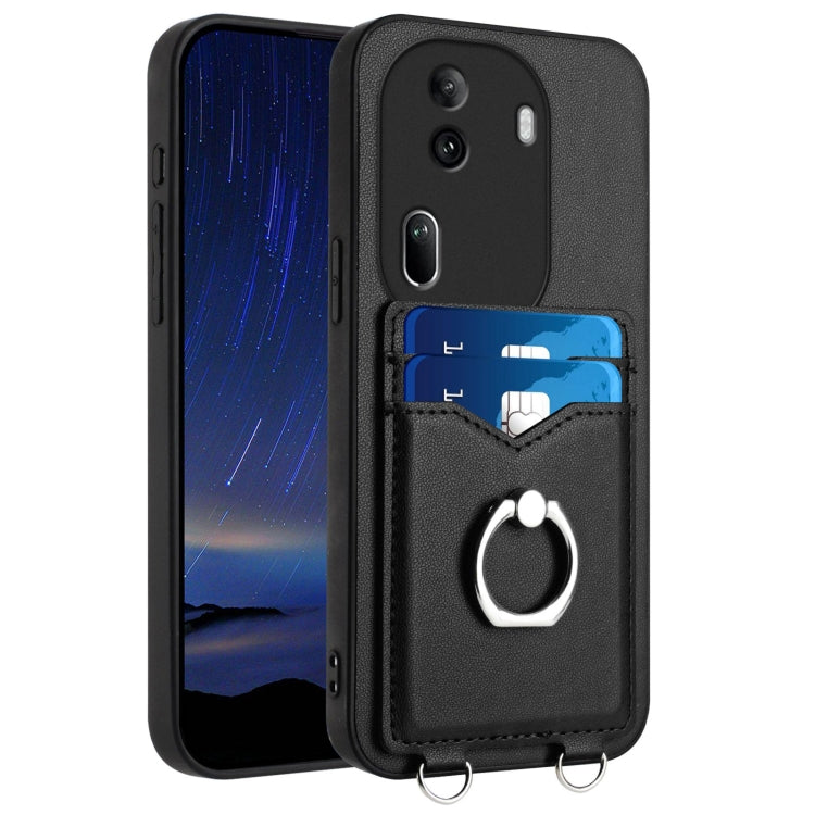 R20 Ring Card Holder Phone Case, For OPPO Reno11 Global, For OPPO Reno11 Pro Global, For OPPO A58 / A58x / A1x, For OPPO A1 Active / A2x, For OPPO A38 4G / A18 4G Global, For OPPO A58 4G Global, For OPPO Reno10, For OPPO Reno10 Pro 5G Global