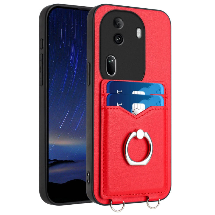 R20 Ring Card Holder Phone Case, For OPPO Reno11 Global, For OPPO Reno11 Pro Global, For OPPO A58 / A58x / A1x, For OPPO A1 Active / A2x, For OPPO A38 4G / A18 4G Global, For OPPO A58 4G Global, For OPPO Reno10, For OPPO Reno10 Pro 5G Global