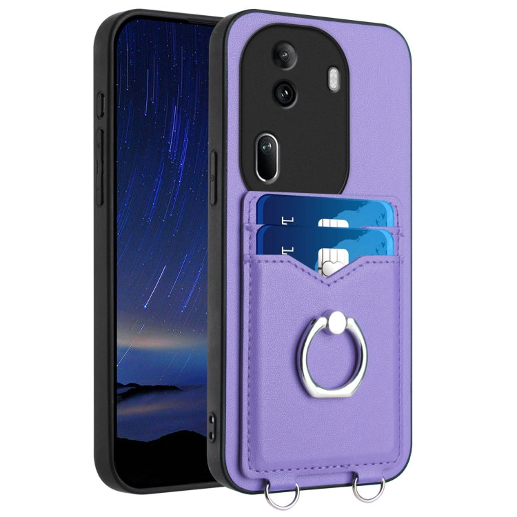 R20 Ring Card Holder Phone Case, For OPPO Reno11 Global, For OPPO Reno11 Pro Global, For OPPO A58 / A58x / A1x, For OPPO A1 Active / A2x, For OPPO A38 4G / A18 4G Global, For OPPO A58 4G Global, For OPPO Reno10, For OPPO Reno10 Pro 5G Global
