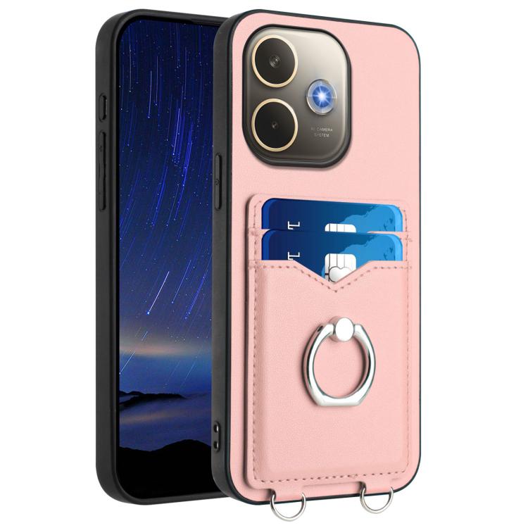 R20 Ring Card Holder Phone Case, For OPPO A5 / F29, For OPPO Find X8s+, For OPPO Find X8s, For OPPO Find X8 Ultra, For OPPO A5 Energy / A5 Pro 5G Global, For OPPO A3 Pro 5G, For OPPO Reno11 F Thai Version, For OPPO F25 Pro 5G India