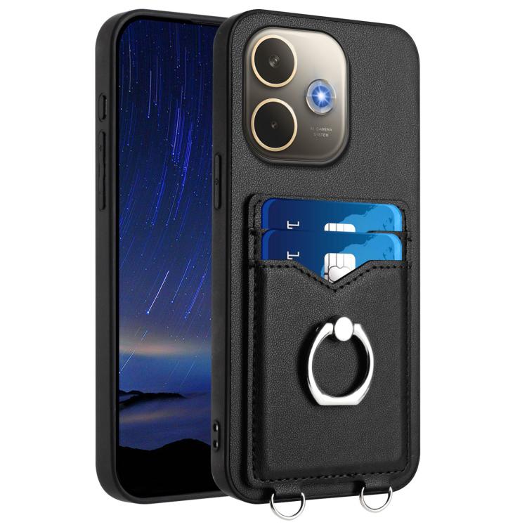 R20 Ring Card Holder Phone Case, For OPPO A5 / F29, For OPPO Find X8s+, For OPPO Find X8s, For OPPO Find X8 Ultra, For OPPO A5 Energy / A5 Pro 5G Global, For OPPO A3 Pro 5G, For OPPO Reno11 F Thai Version, For OPPO F25 Pro 5G India