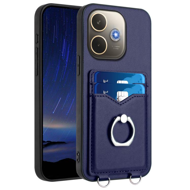 R20 Ring Card Holder Phone Case, For OPPO A5 / F29, For OPPO Find X8s+, For OPPO Find X8s, For OPPO Find X8 Ultra, For OPPO A5 Energy / A5 Pro 5G Global, For OPPO A3 Pro 5G, For OPPO Reno11 F Thai Version, For OPPO F25 Pro 5G India