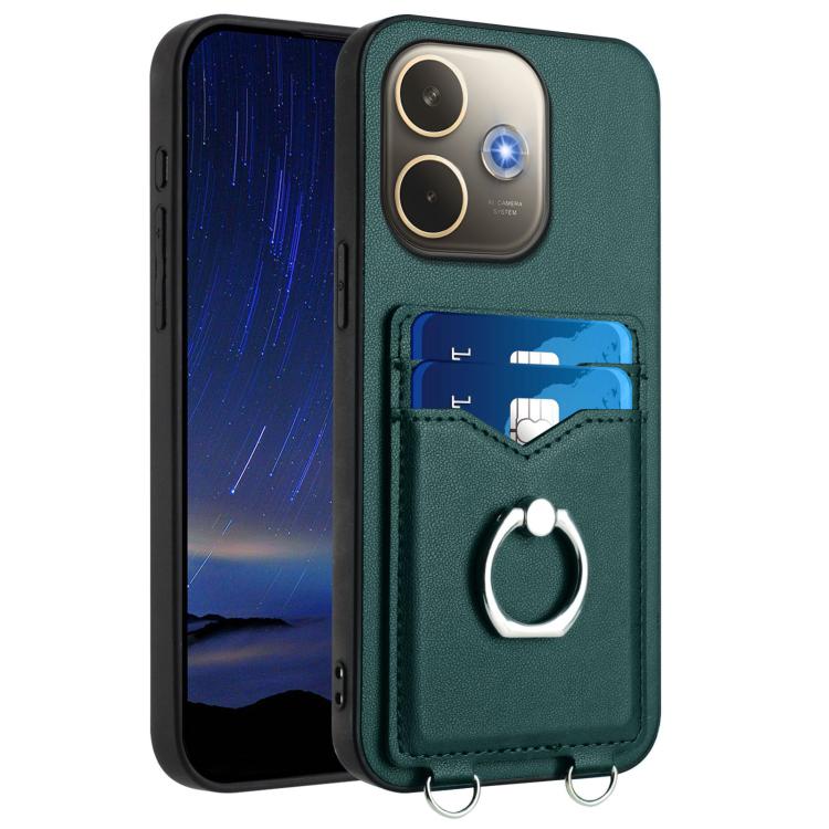 R20 Ring Card Holder Phone Case, For OPPO A5 / F29, For OPPO Find X8s+, For OPPO Find X8s, For OPPO Find X8 Ultra, For OPPO A5 Energy / A5 Pro 5G Global, For OPPO A3 Pro 5G, For OPPO Reno11 F Thai Version, For OPPO F25 Pro 5G India