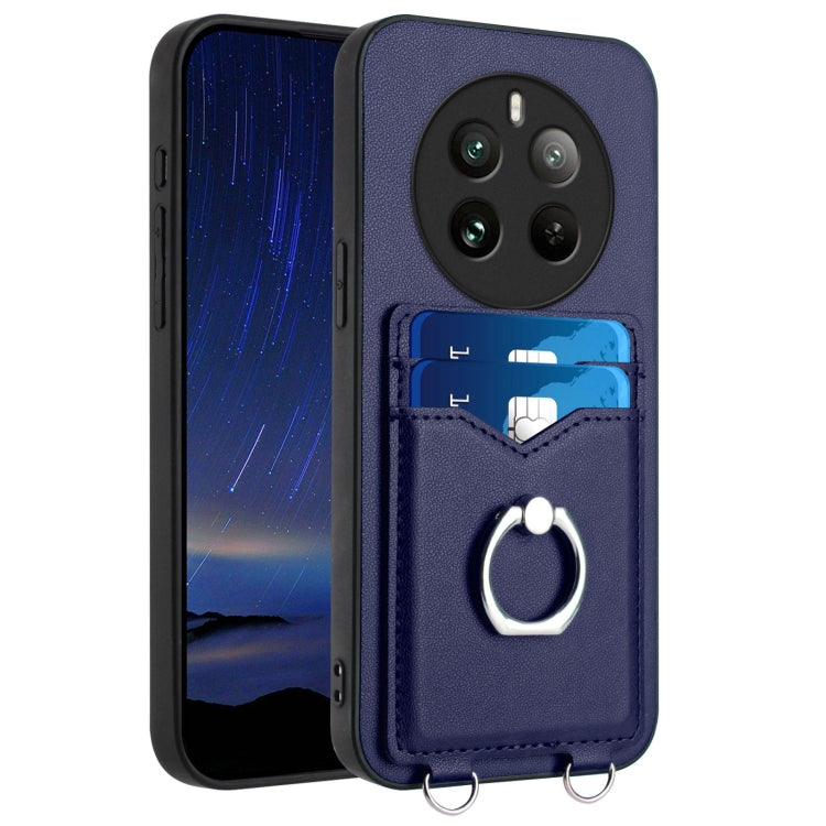 R20 Ring Card Holder Phone Case, For Realme 14, For Realme 14 Pro+, For Realme 14 Pro, For Realme GT Neo6 SE, For Realme GT Neo6 / GT 6T 5G, For Realme 12 Pro / 12 Pro+, For Realme P1 Pro 5G, For Realme Narzo 70 Pro 5G