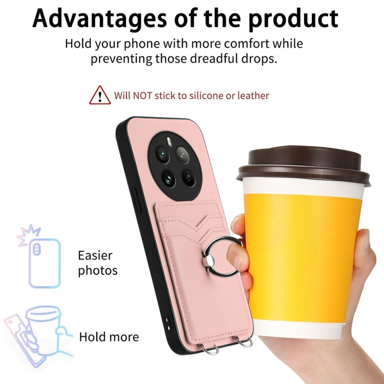 R20 Ring Card Holder Phone Case, For Realme 12+ 5G India / P1 5G India