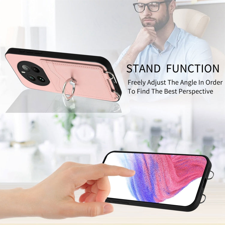 R20 Ring Card Holder Phone Case, For Realme 12+ 5G India / P1 5G India