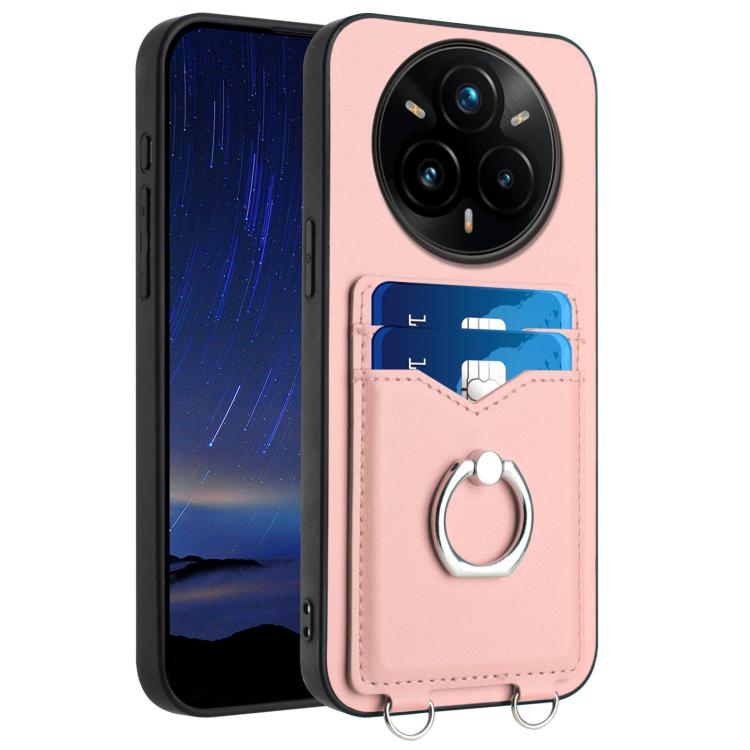 R20 Ring Card Holder Phone Case, For Realme 14, For Realme 14 Pro+, For Realme 14 Pro, For Realme GT Neo6 SE, For Realme GT Neo6 / GT 6T 5G, For Realme 12 Pro / 12 Pro+, For Realme P1 Pro 5G, For Realme Narzo 70 Pro 5G