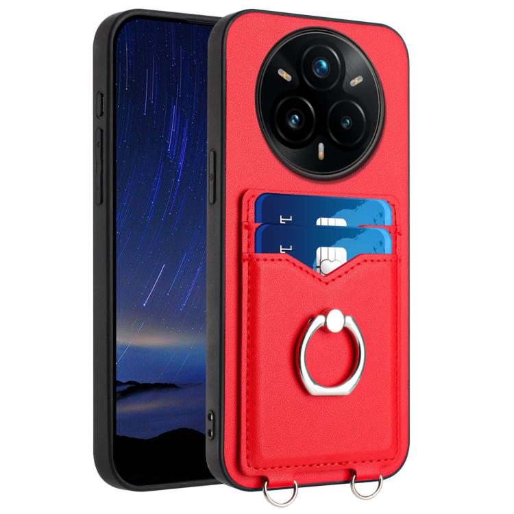 R20 Ring Card Holder Phone Case, For Realme 14, For Realme 14 Pro+, For Realme 14 Pro, For Realme GT Neo6 SE, For Realme GT Neo6 / GT 6T 5G, For Realme 12 Pro / 12 Pro+, For Realme P1 Pro 5G, For Realme Narzo 70 Pro 5G