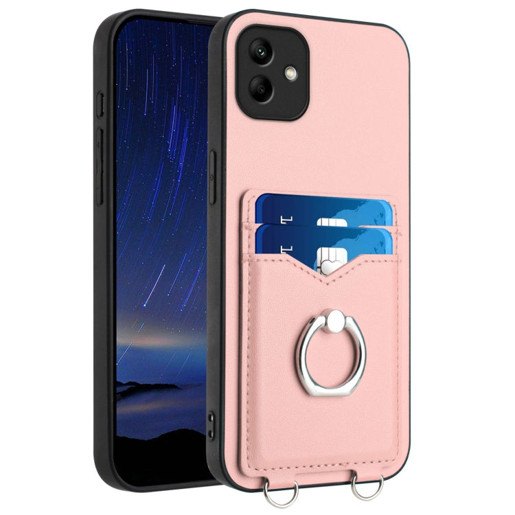 R20 Ring Card Holder Phone Case, For Samsung Galaxy A34 5G, For Samsung Galaxy A54 5G, For Samsung Galaxy S23 Ultra 5G, For Samsung Galaxy S23+ 5G, For Samsung Galaxy S23 5G, For Samsung Galaxy A14 5G, For Samsung Galaxy A04 4G                         ...