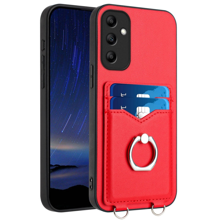 R20 Ring Card Holder Phone Case, For Samsung Galaxy A34 5G, For Samsung Galaxy A54 5G, For Samsung Galaxy S23 Ultra 5G, For Samsung Galaxy S23+ 5G, For Samsung Galaxy S23 5G, For Samsung Galaxy A14 5G, For Samsung Galaxy A04 4G                         ...