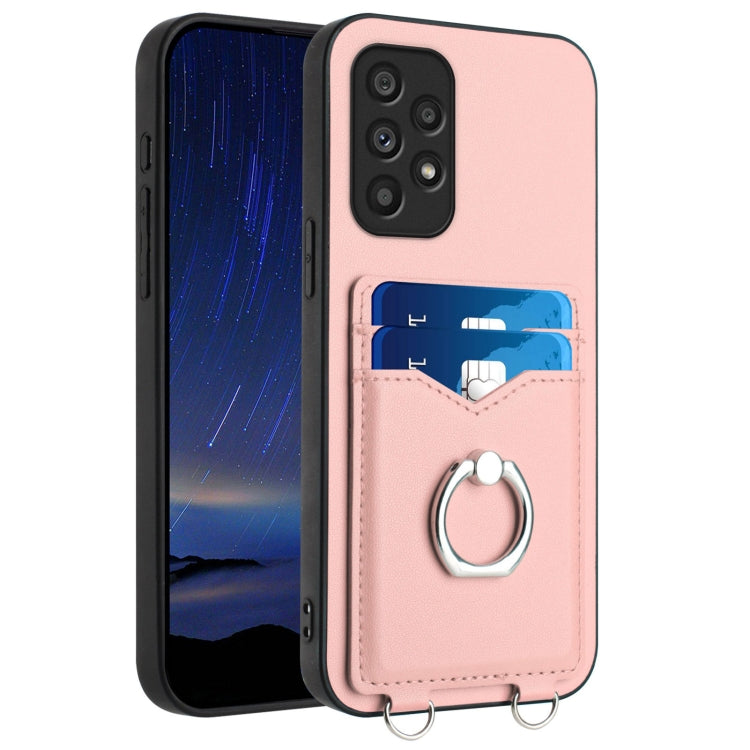 R20 Ring Card Holder Phone Case, For Samsung Galaxy S20 FE, For Samsung Galaxy A23 165.4mm, For Samsung Galaxy A53 5G, For Samsung Galaxy A33 5G, For Samsung Galaxy A13 4G, For Samsung Galaxy S22 Ultra 5G, For Samsung Galaxy S22+ 5G                    ...