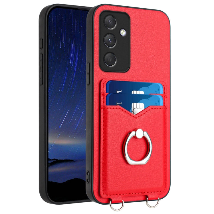 R20 Ring Card Holder Phone Case, For Samsung Galaxy A34 5G, For Samsung Galaxy A54 5G, For Samsung Galaxy S23 Ultra 5G, For Samsung Galaxy S23+ 5G, For Samsung Galaxy S23 5G, For Samsung Galaxy A14 5G, For Samsung Galaxy A04 4G                         ...