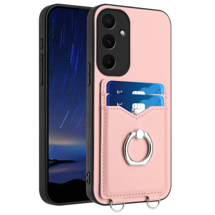 R20 Ring Card Holder Phone Case, For Samsung Galaxy M55 / C55 5G, For Samsung Galaxy F15 / M15, For Samsung Galaxy Xcover7, For Samsung Galaxy A55 5G, For Samsung Galaxy A35, For Samsung Galaxy S24 Ultra 5G, For Samsung Galaxy S24+ 5G                  ...