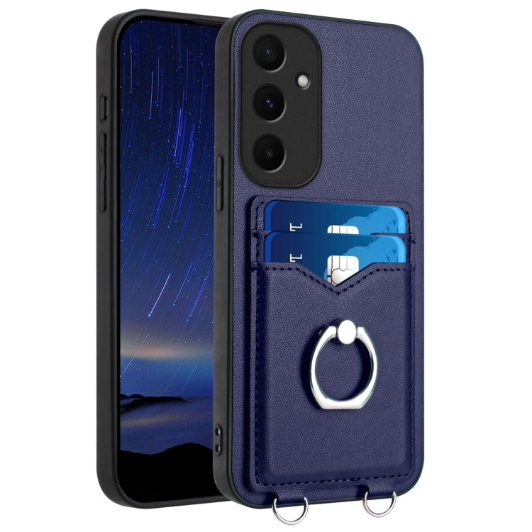 R20 Ring Card Holder Phone Case, For Samsung Galaxy M55 / C55 5G, For Samsung Galaxy F15 / M15, For Samsung Galaxy Xcover7, For Samsung Galaxy A55 5G, For Samsung Galaxy A35, For Samsung Galaxy S24 Ultra 5G, For Samsung Galaxy S24+ 5G                  ...