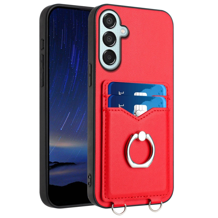 R20 Ring Card Holder Phone Case, For Samsung Galaxy M55 / C55 5G, For Samsung Galaxy F15 / M15, For Samsung Galaxy Xcover7, For Samsung Galaxy A55 5G, For Samsung Galaxy A35, For Samsung Galaxy S24 Ultra 5G, For Samsung Galaxy S24+ 5G                  ...