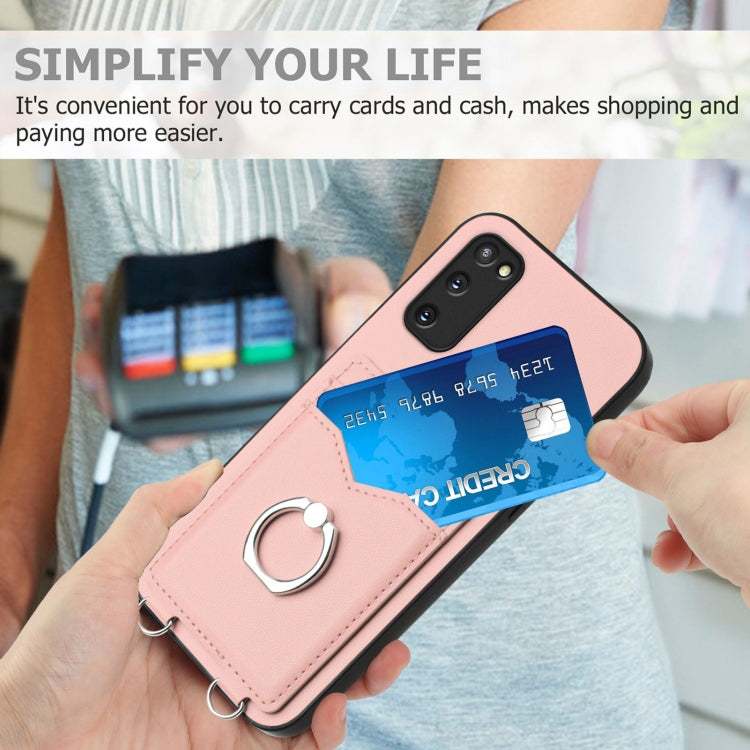 R20 Ring Card Holder Phone Case, For Samsung Galaxy S20 FE, For Samsung Galaxy A23 165.4mm, For Samsung Galaxy A53 5G, For Samsung Galaxy A33 5G, For Samsung Galaxy A13 4G, For Samsung Galaxy S22 Ultra 5G, For Samsung Galaxy S22+ 5G                    ...