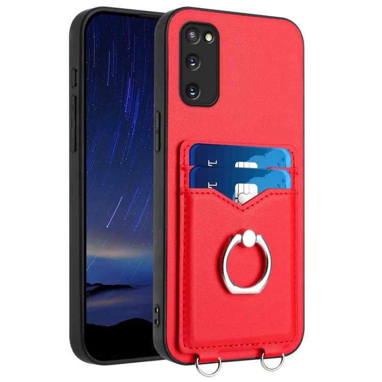 R20 Ring Card Holder Phone Case, For Samsung Galaxy S20 FE, For Samsung Galaxy A23 165.4mm, For Samsung Galaxy A53 5G, For Samsung Galaxy A33 5G, For Samsung Galaxy A13 4G, For Samsung Galaxy S22 Ultra 5G, For Samsung Galaxy S22+ 5G                    ...