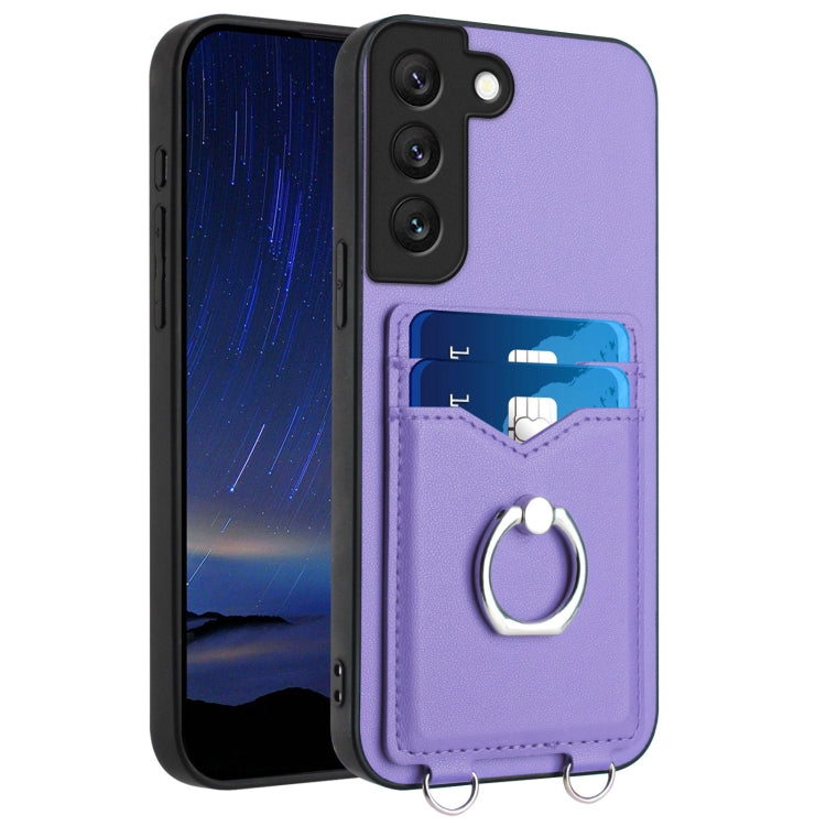R20 Ring Card Holder Phone Case, For Samsung Galaxy S20 FE, For Samsung Galaxy A23 165.4mm, For Samsung Galaxy A53 5G, For Samsung Galaxy A33 5G, For Samsung Galaxy A13 4G, For Samsung Galaxy S22 Ultra 5G, For Samsung Galaxy S22+ 5G                    ...