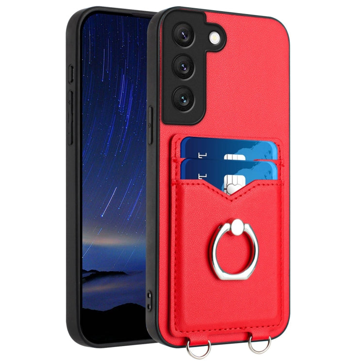 R20 Ring Card Holder Phone Case, For Samsung Galaxy S20 FE, For Samsung Galaxy A23 165.4mm, For Samsung Galaxy A53 5G, For Samsung Galaxy A33 5G, For Samsung Galaxy A13 4G, For Samsung Galaxy S22 Ultra 5G, For Samsung Galaxy S22+ 5G                    ...