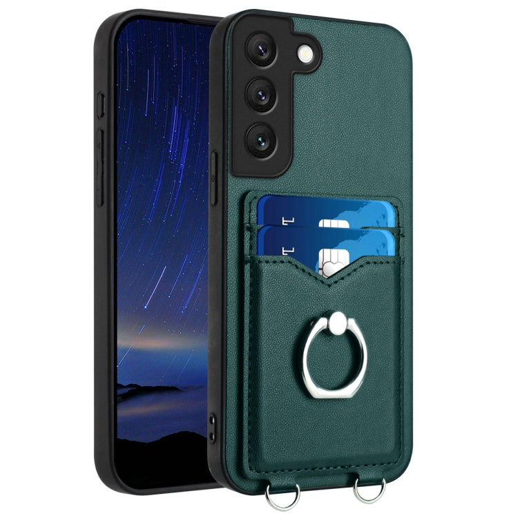 R20 Ring Card Holder Phone Case, For Samsung Galaxy S20 FE, For Samsung Galaxy A23 165.4mm, For Samsung Galaxy A53 5G, For Samsung Galaxy A33 5G, For Samsung Galaxy A13 4G, For Samsung Galaxy S22 Ultra 5G, For Samsung Galaxy S22+ 5G                    ...