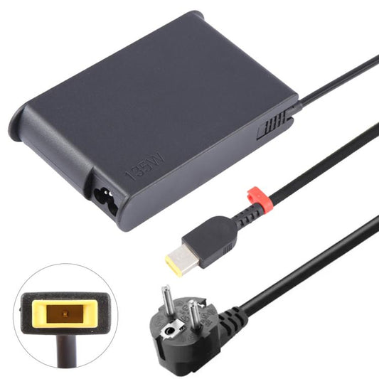 135W 20V 6.75A Laptop Notebook Power Adapter with Big Square USB Port For Lenovo Thinkpad / ThinkBook / Xiaoxin, EU Plug, US Plug, UK Plug, AU Plug