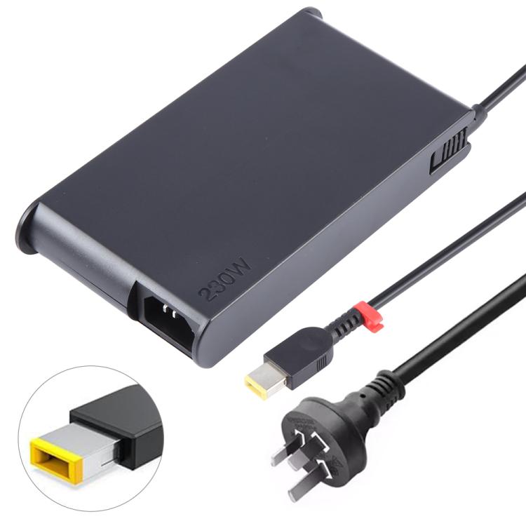 230W 20V 11.5A Laptop Notebook Power Adapter with Big Square USB Port For Lenovo Thinkpad / ThinkBook / Xiaoxin, EU Plug, US Plug, UK Plug, AU Plug