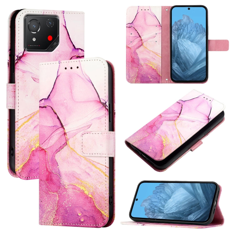 PT003 Marble Pattern Flip Leather Phone Case, For Asus Zenfone 11 Ultra, For Asus ROG Phone 8