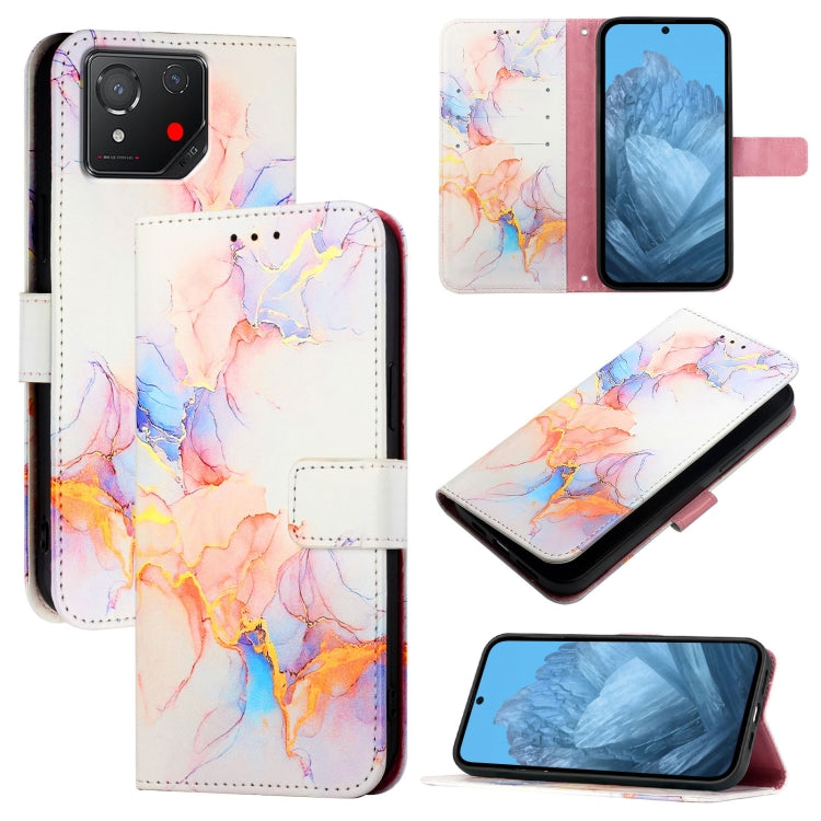 PT003 Marble Pattern Flip Leather Phone Case, For Asus Zenfone 11 Ultra, For Asus ROG Phone 8