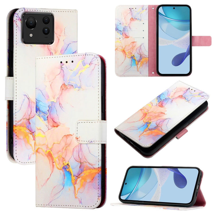PT003 Marble Pattern Flip Leather Phone Case, For Asus Zenfone 11 Ultra, For Asus ROG Phone 8