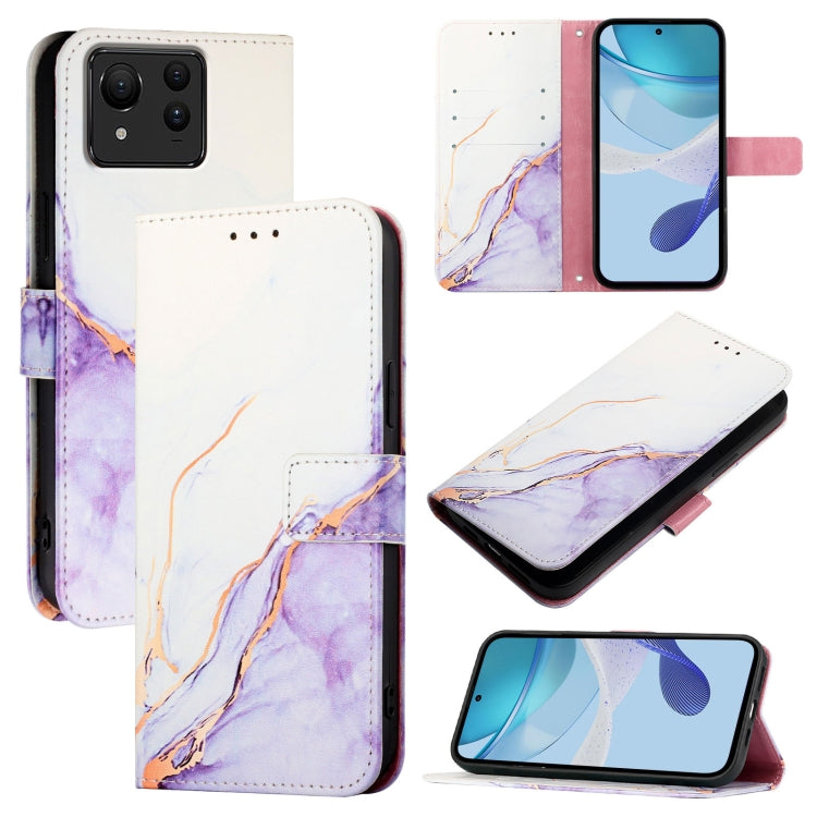 PT003 Marble Pattern Flip Leather Phone Case, For Asus Zenfone 11 Ultra, For Asus ROG Phone 8