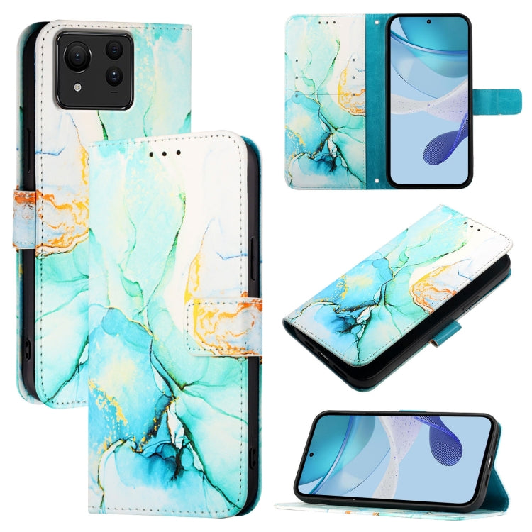 PT003 Marble Pattern Flip Leather Phone Case, For Asus Zenfone 11 Ultra, For Asus ROG Phone 8