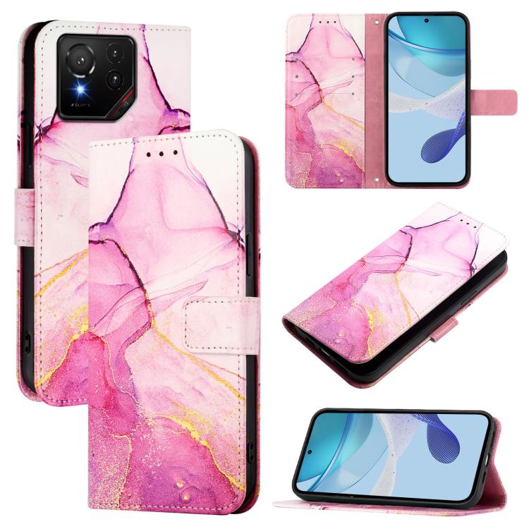 PT003 Marble Pattern Flip Leather Phone Case, For Asus Zenfone 12 Ultra, For Asus ROG Phone 9 / 9 Pro, For Asus Zenfone 11 Ultra, For Asus ROG Phone 8