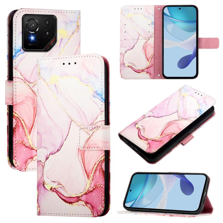 PT003 Marble Pattern Flip Leather Phone Case, For Asus Zenfone 12 Ultra, For Asus ROG Phone 9 / 9 Pro, For Asus Zenfone 11 Ultra, For Asus ROG Phone 8