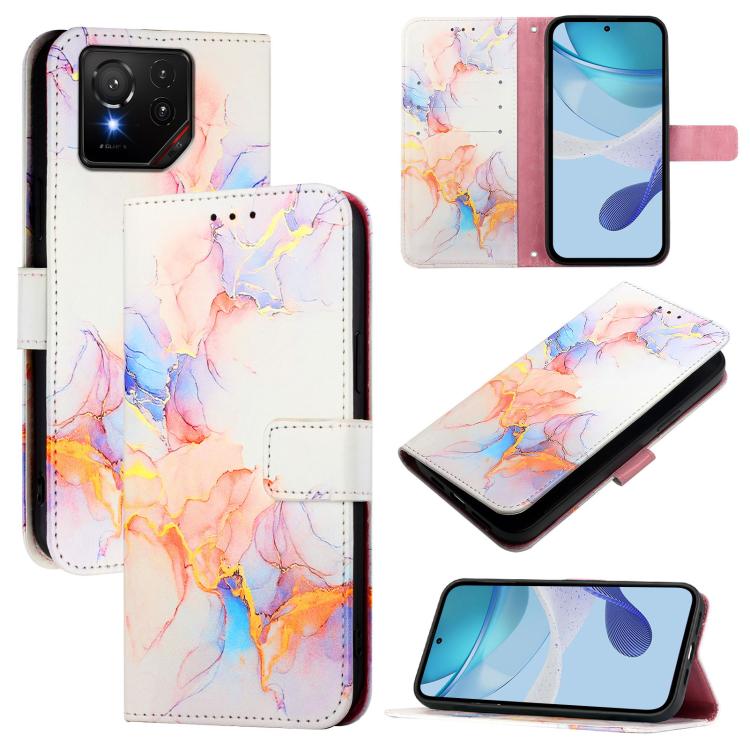 PT003 Marble Pattern Flip Leather Phone Case, For Asus Zenfone 12 Ultra, For Asus ROG Phone 9 / 9 Pro, For Asus Zenfone 11 Ultra, For Asus ROG Phone 8