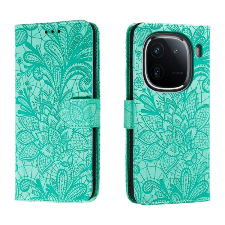 Lace Flower Embossing Flip Leather Phone Case, For vivo iQOO 15, For vivo Y500 5G, For vivo Y38, For vivo iQOO Z9X, For vivo S18E, For vivo S18, For vivo iQOO 12 Pro, For vivo iQOO 12