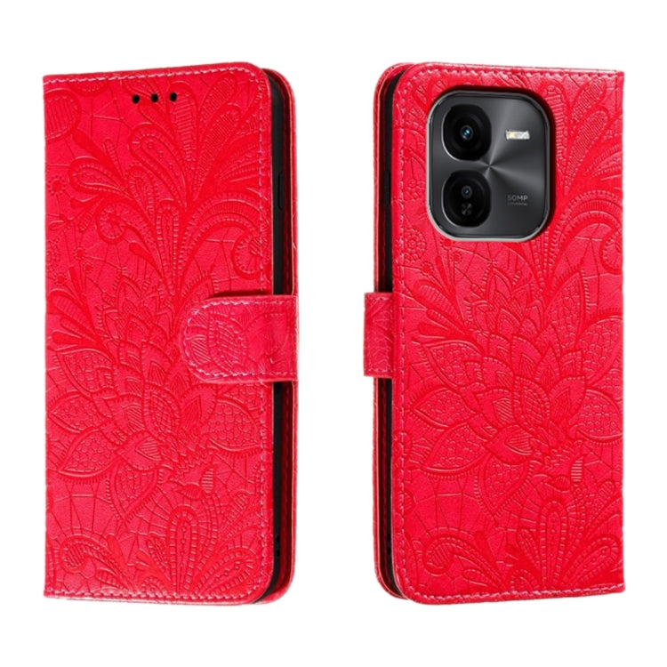 Lace Flower Embossing Flip Leather Phone Case, For vivo iQOO 15, For vivo Y500 5G, For vivo Y38, For vivo iQOO Z9X, For vivo S18E, For vivo S18, For vivo iQOO 12 Pro, For vivo iQOO 12