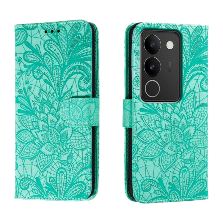 Lace Flower Embossing Flip Leather Phone Case, For vivo Y200 5G, For vivo Y17S, For vivo V29E, For vivo Y35M+, For vivo S17, For vivo S17E, For vivo iQOO Neo8, For vivo Y78